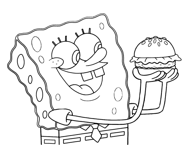 Coloring Spongebob Square Pants - Ausdrucken oder kostenlos herunterladen